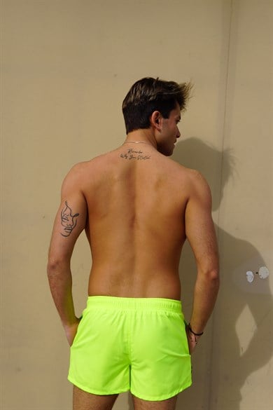 Neon Yeşil  Mini Boy Erkek Mayo Deniz Şortu