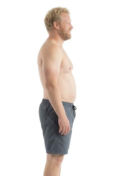 Füme Büyük Beden Standart Boy Erkek Mayo Deniz Şortu 