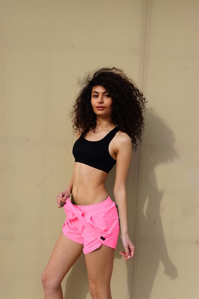 Pembe Mini Boy Kadın Şort Etek 