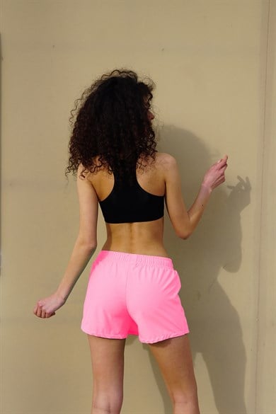 Pembe Mini Boy Kadın Şort Etek 