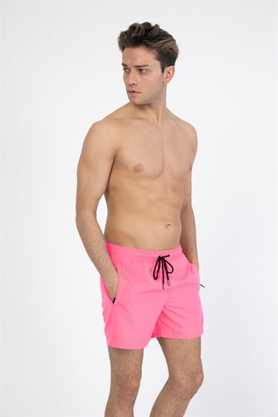 Pembe Standart Boy Erkek Mayo Deniz Şortu 