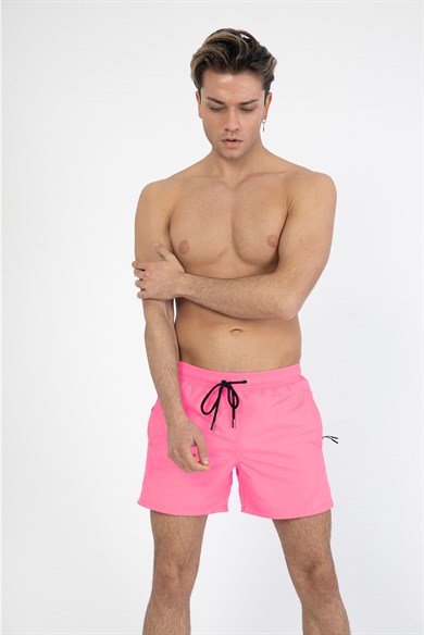 Pembe Standart Boy Erkek Mayo Deniz Şortu 