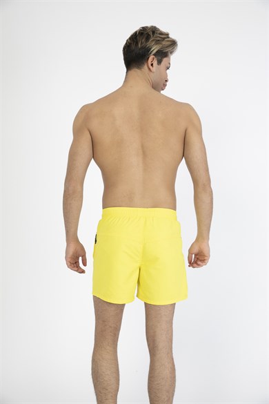 Sarı Standart Boy Erkek Mayo Deniz Şortu 