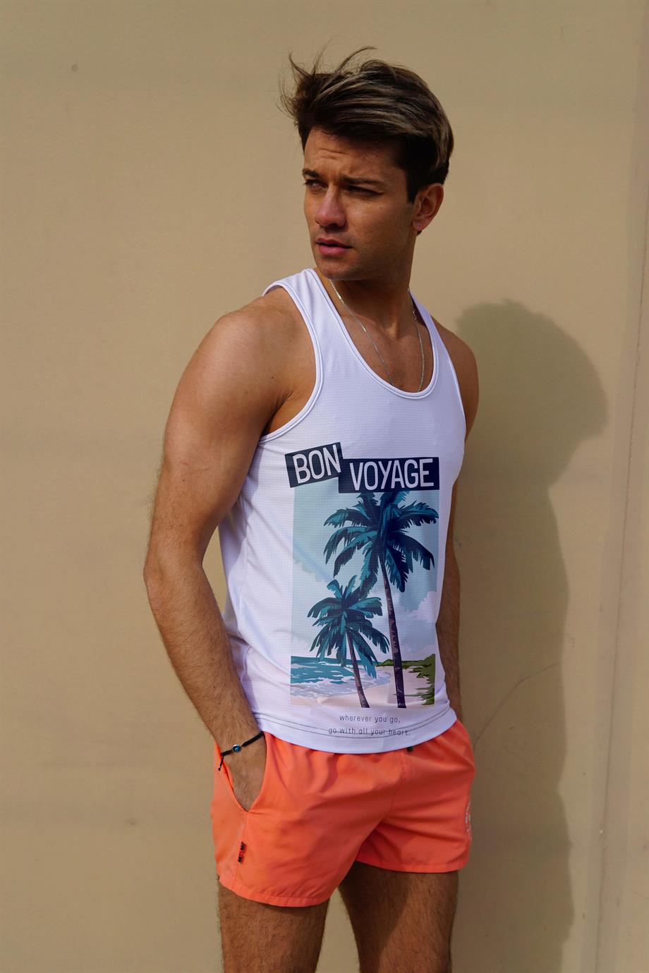 Dijital Baskılı Erkek Atlet 