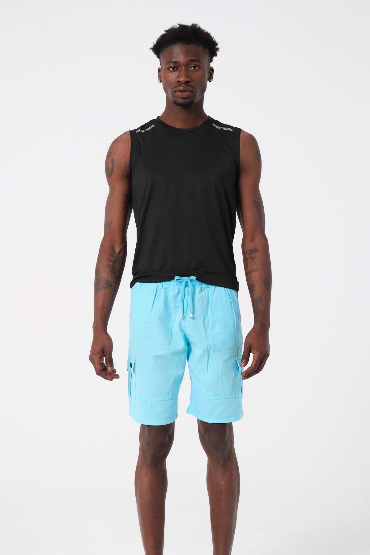 Siyah Sıfır Kol Erkek T shirt