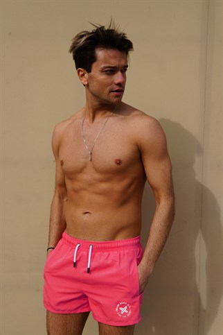 ERKEKmiami beach2202-pembe-sErkek Mini Deniz Şort