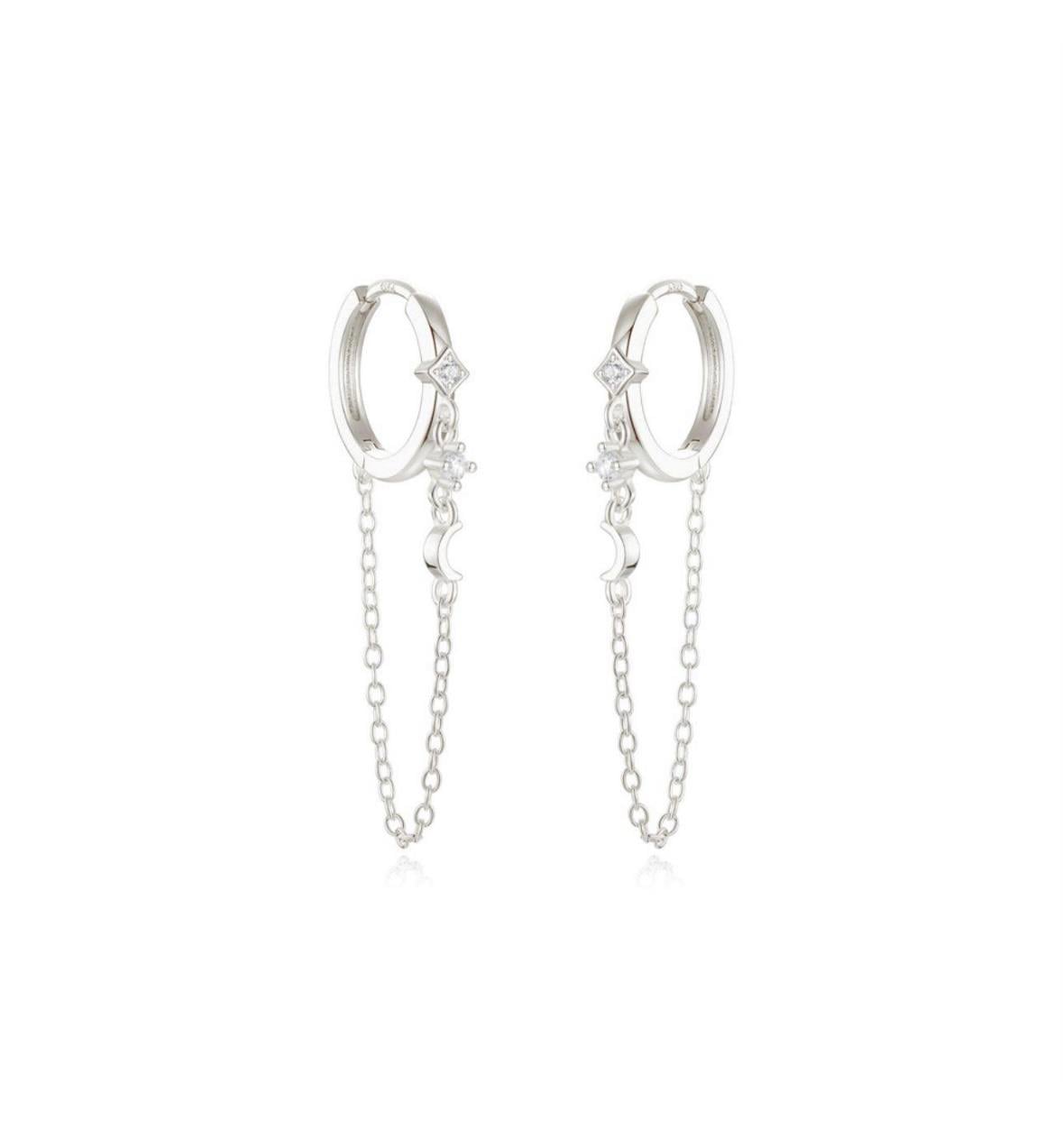 AY DETAY ZİNCİR KÜPE