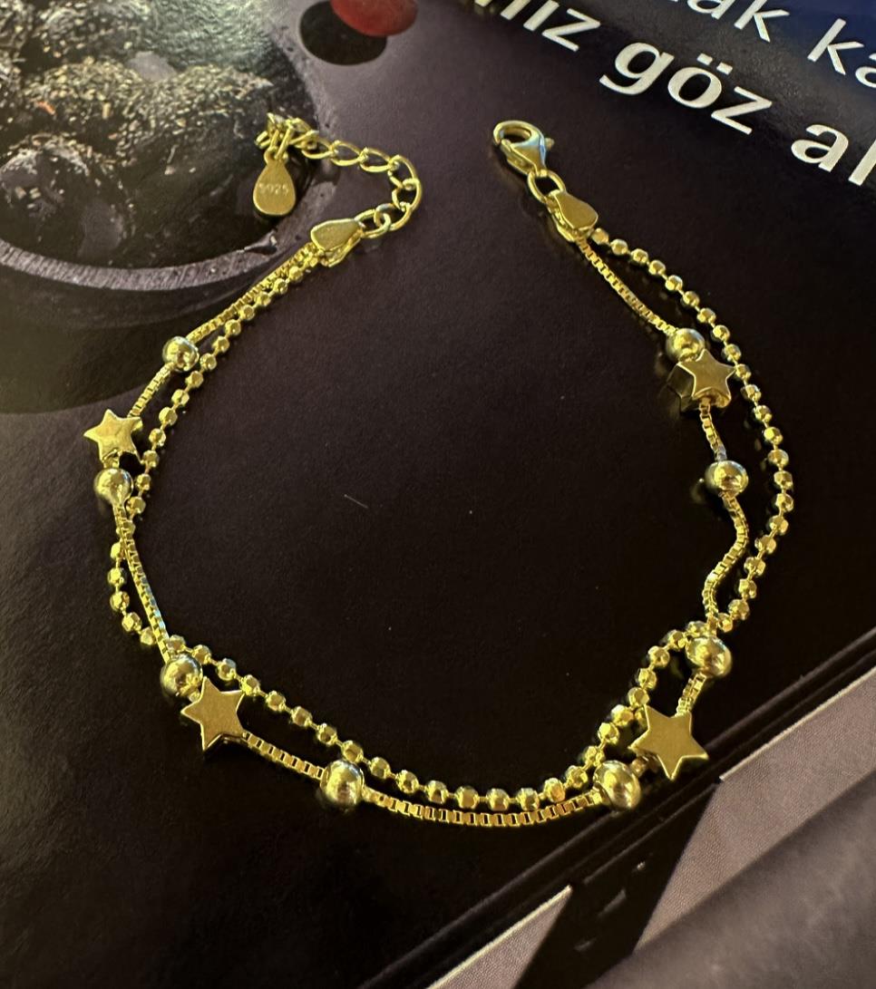 ÇİFT SIRA YILDIZ BİLEKLİK