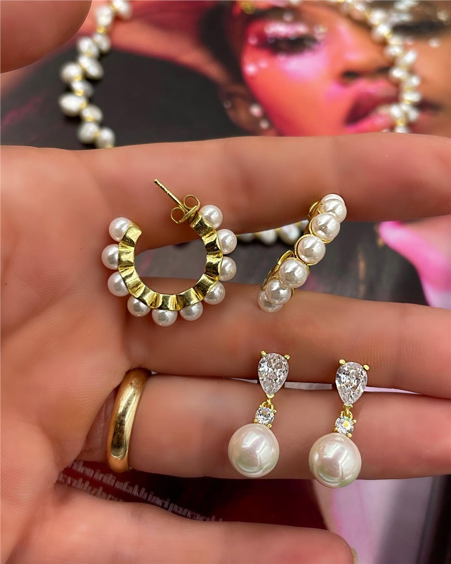 IN LOVE PEARL HALKA KÜPE