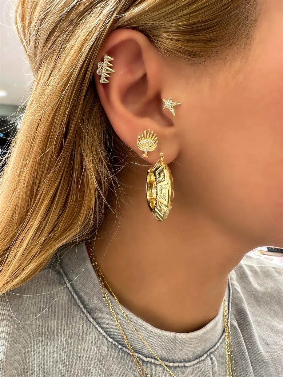 LABİRENT HALKA KÜPE