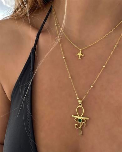 ANKH & RA GÖZ KOLYE