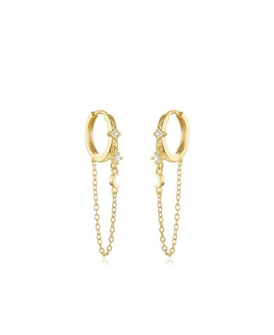 AY DETAY ZİNCİR KÜPE