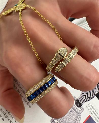 FANCY LACİVERT TAŞLI YÜZÜK