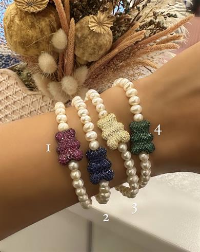 İNCİLİ AYICIK BİLEKLİK