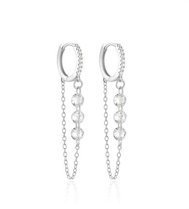 KRİSTAL SERİ ZİNCİR KÜPE 1