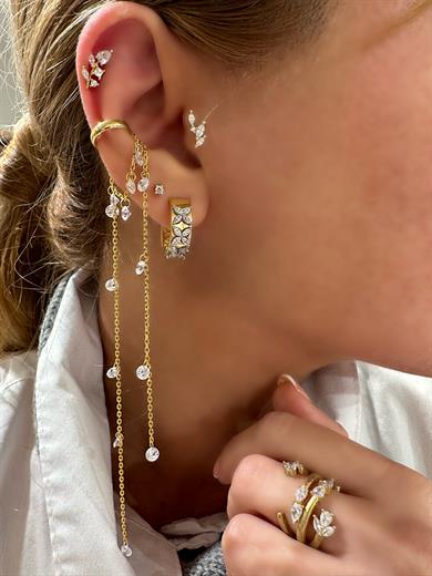 KRİSTAL ZİNCİR EARCUFF
