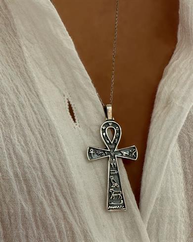 MAXİ BOY MISIR ŞANS SEMBOLLÜ ANLH KOLYE UCU