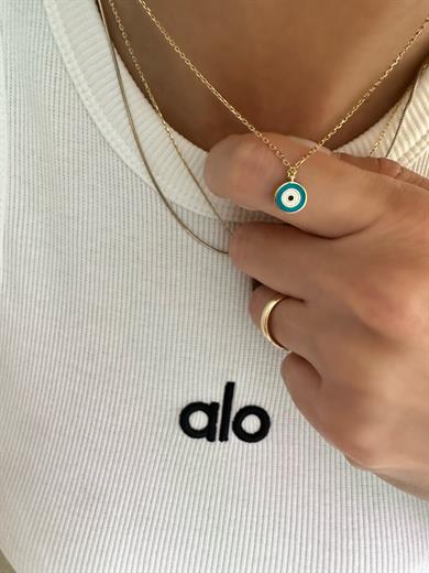 MİNİ ÇİFT TARAFLI NAZAR KOLYE