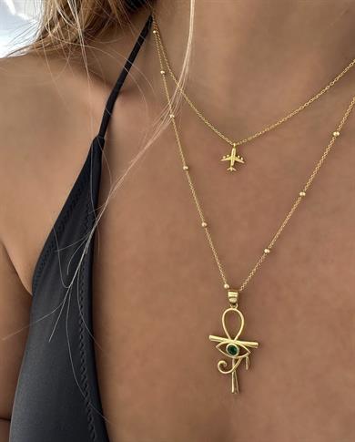 MİNİMAL UÇAK KOLYE