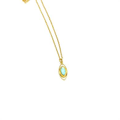 NATUREL TAŞ SERİ BADEM KOLYE