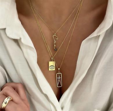 NAZARLI İSİM KOLYE