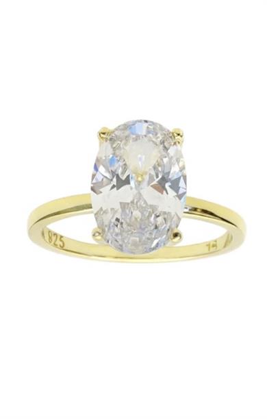 OVAL KESIM TEK TAS YUZUK