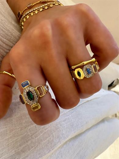 RAİNBOW BAGET YÜZÜK