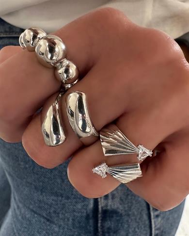 TAŞLI SARMAL YÜZÜK