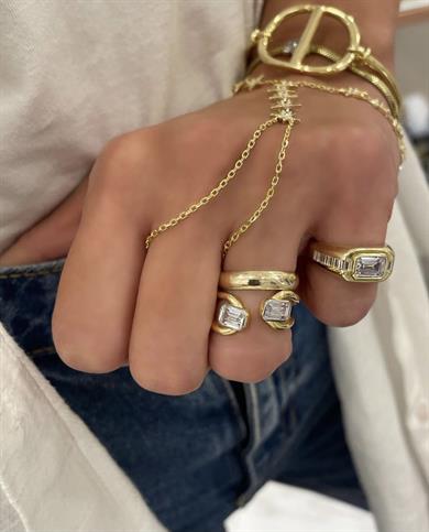 TEK BAGET SERÇE YÜZÜK