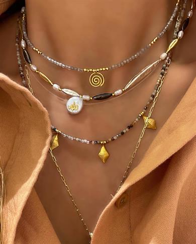 VEN DOĞAŞ TAŞ GÜMÜŞ KOLYE