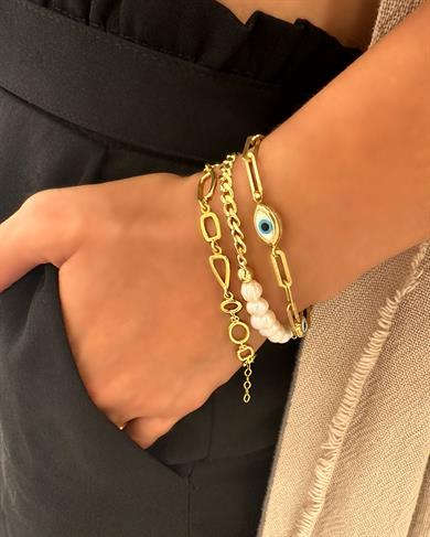 ZİNCİRLİ İNCİ BİLEKLİK