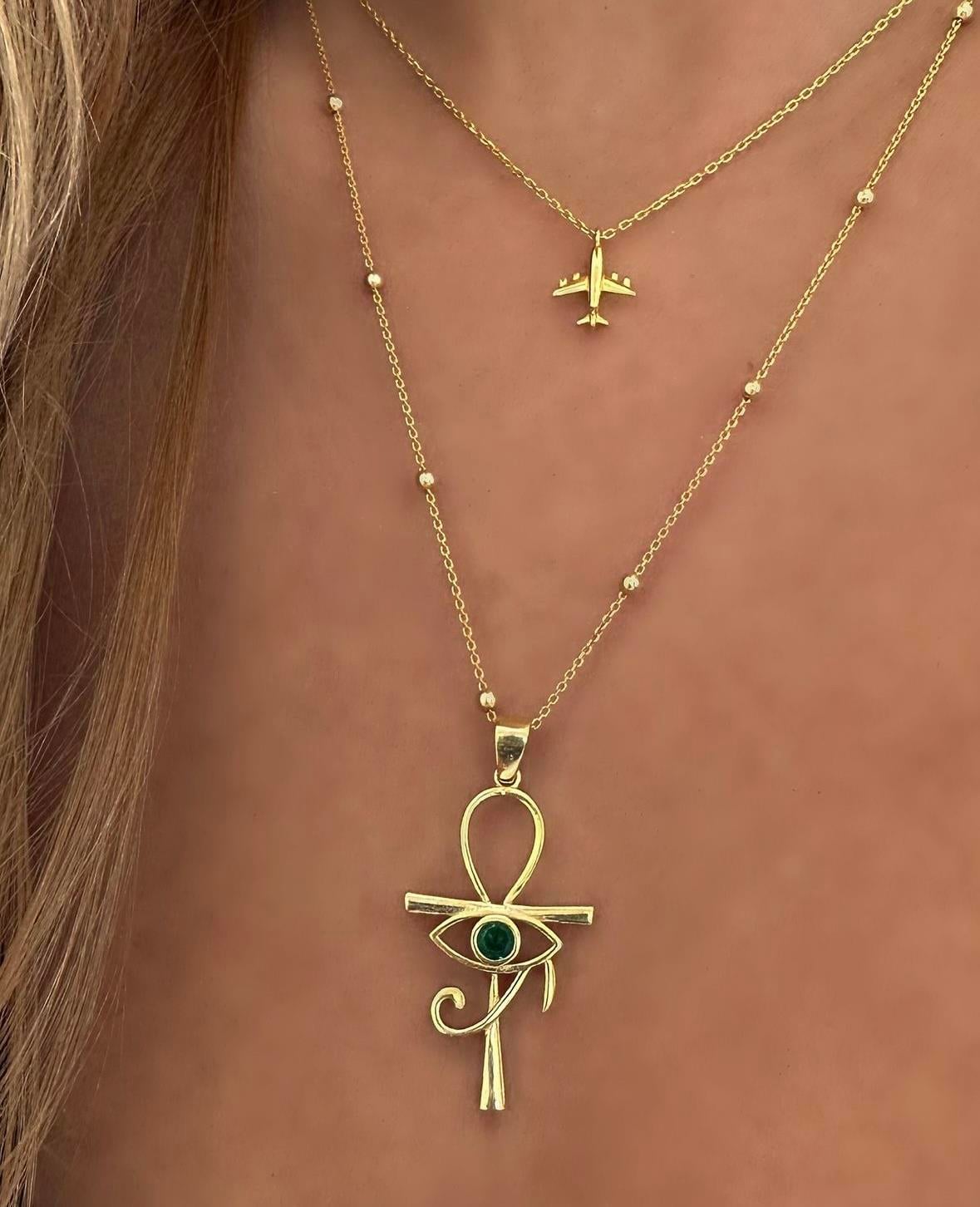 ANKH & RA GÖZ KOLYE