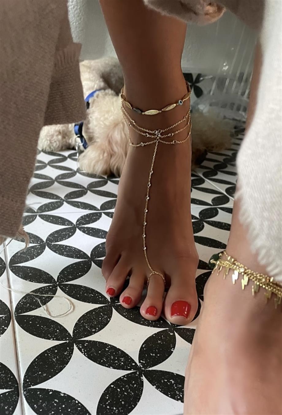 EL YAPIMI LEAF GÜMÜŞ & NAZAR HALHAL