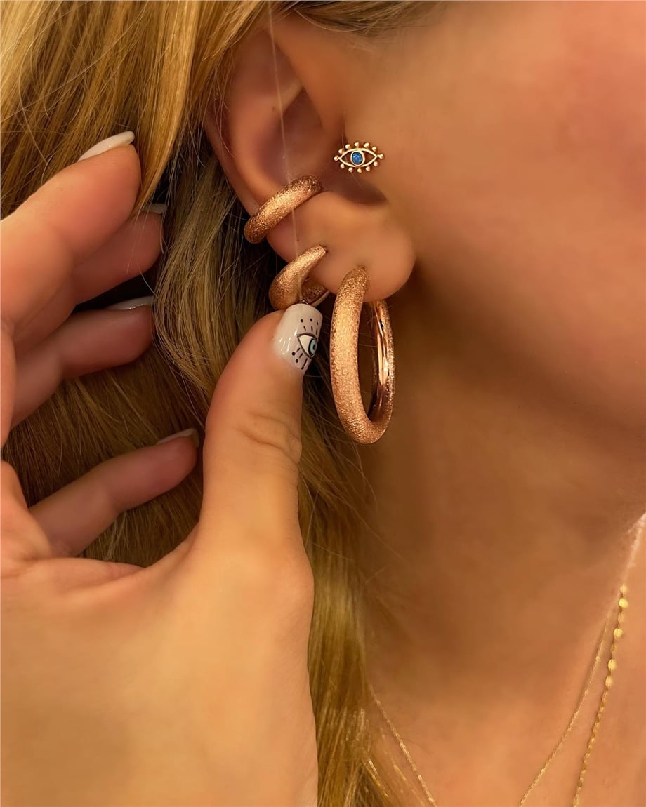 MAT ROSE HOOP İTHAL KÜPE