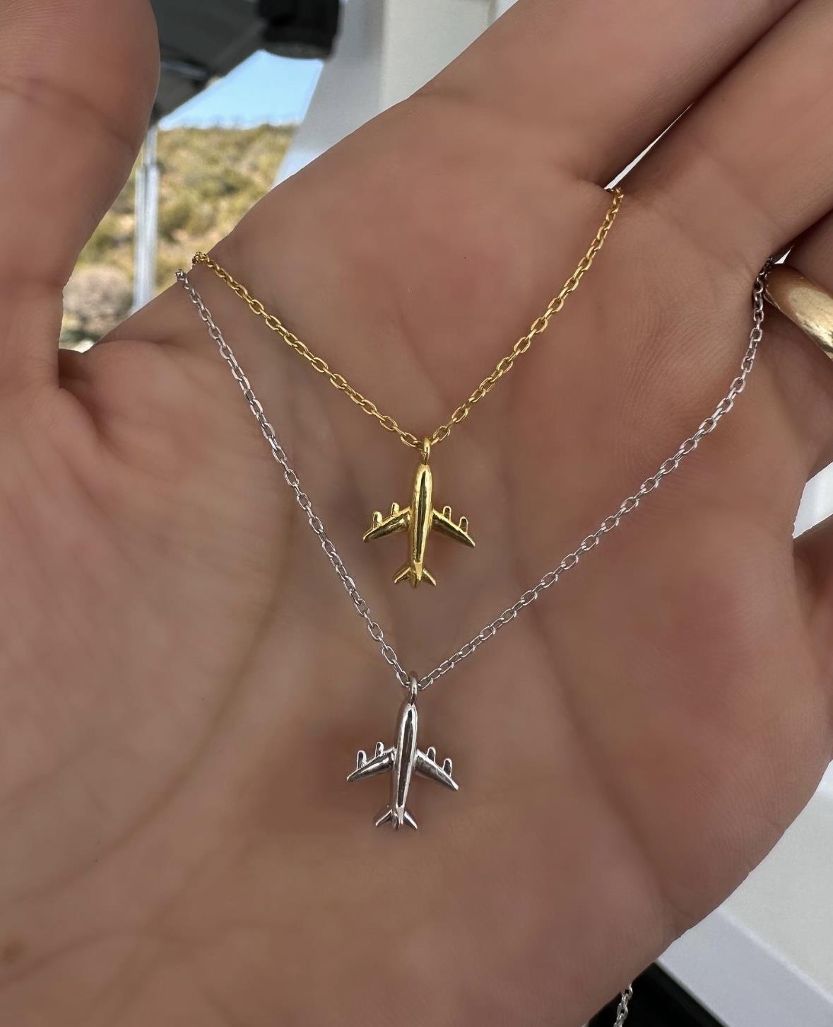 MİNİMAL UÇAK KOLYE