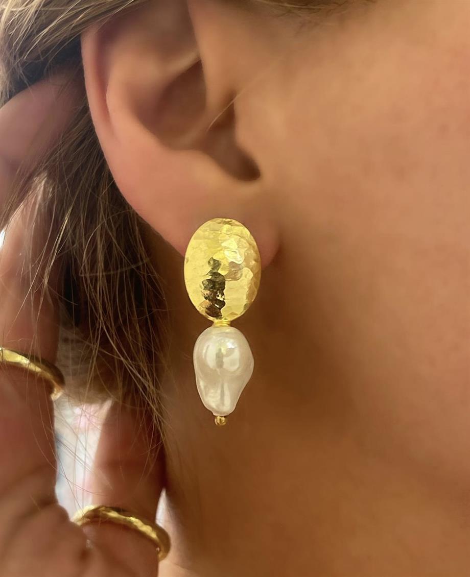 OVAL FORM BAROK İNCİ KÜPE