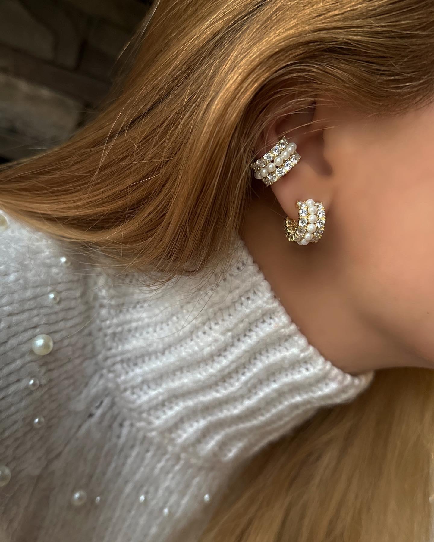 TAŞLI İNCİ EARCUFF