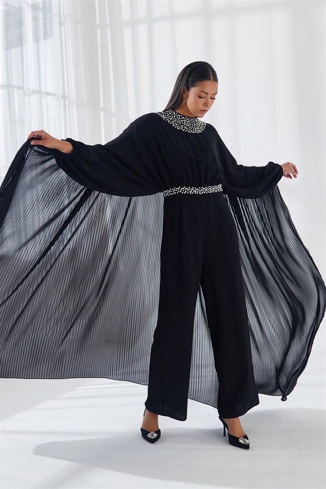 Pelerinli Tulum Siyah