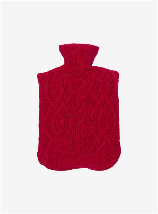 Cable Wool Blend Hot Bottle Cover