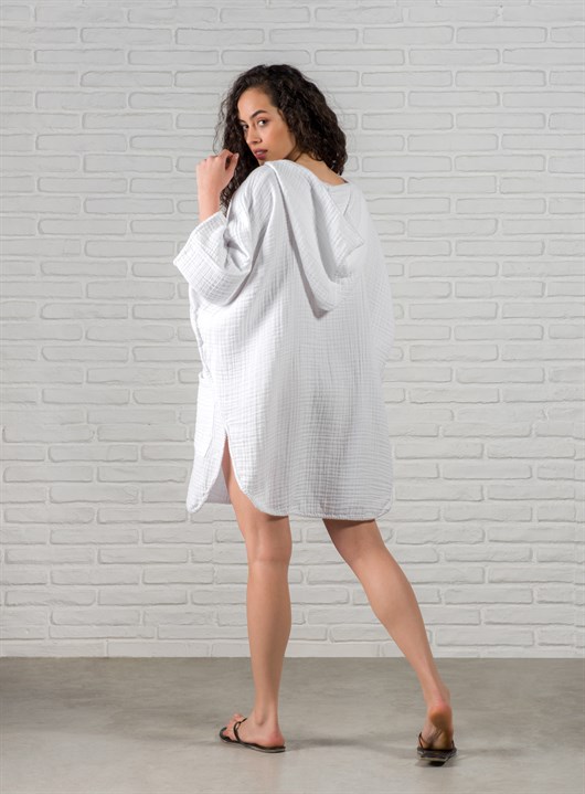 Cocoon Adult Pocket Poncho White
