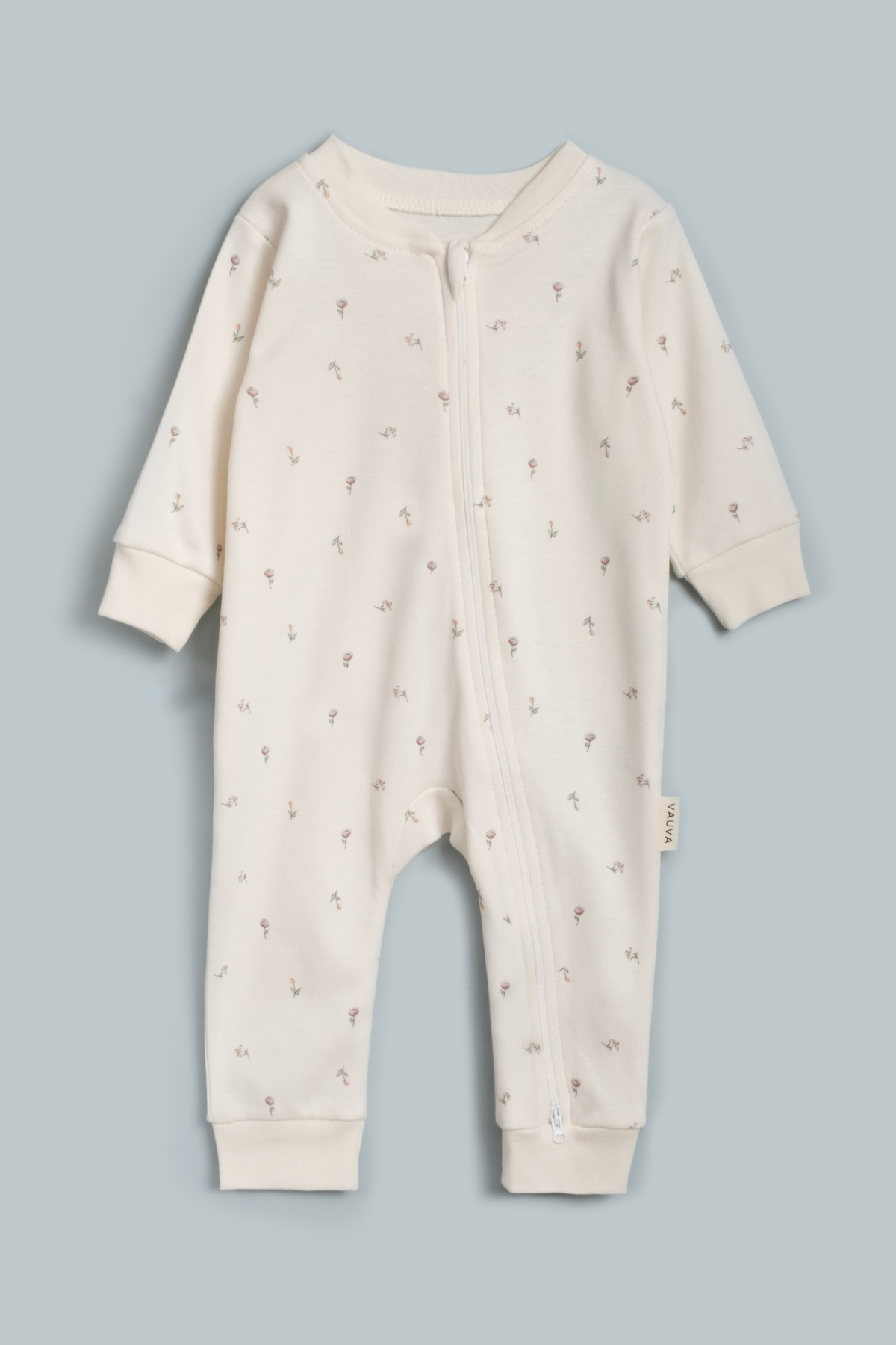 Kız Erkek Bebek Tulumu Uzun Kollu Fermuarlı Pijama Tulum Baskılı Uyku Tulumu