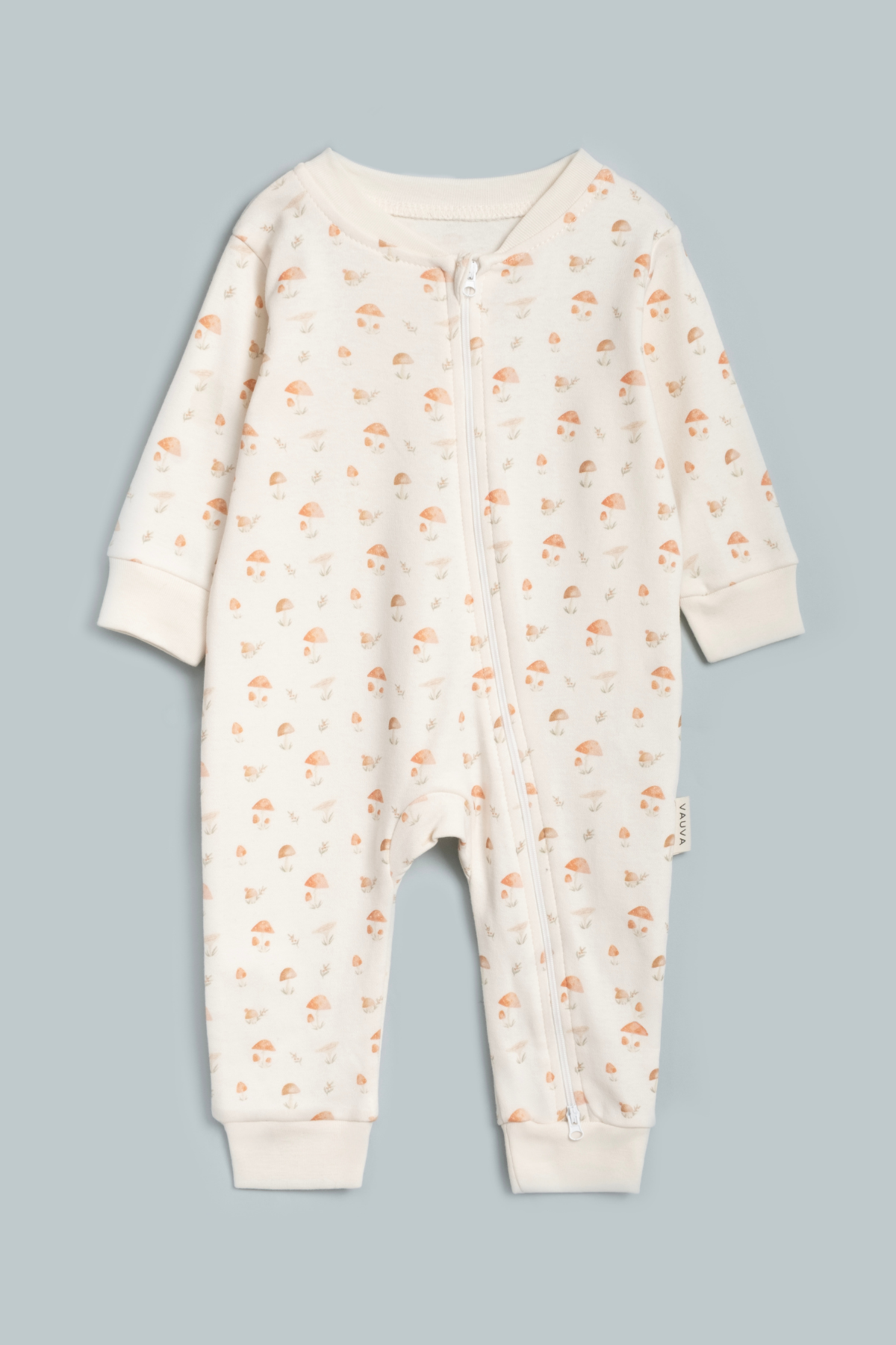 Kız Erkek Bebek Tulumu Uzun Kollu Fermuarlı Pijama Tulum Baskılı Uyku Tulumu