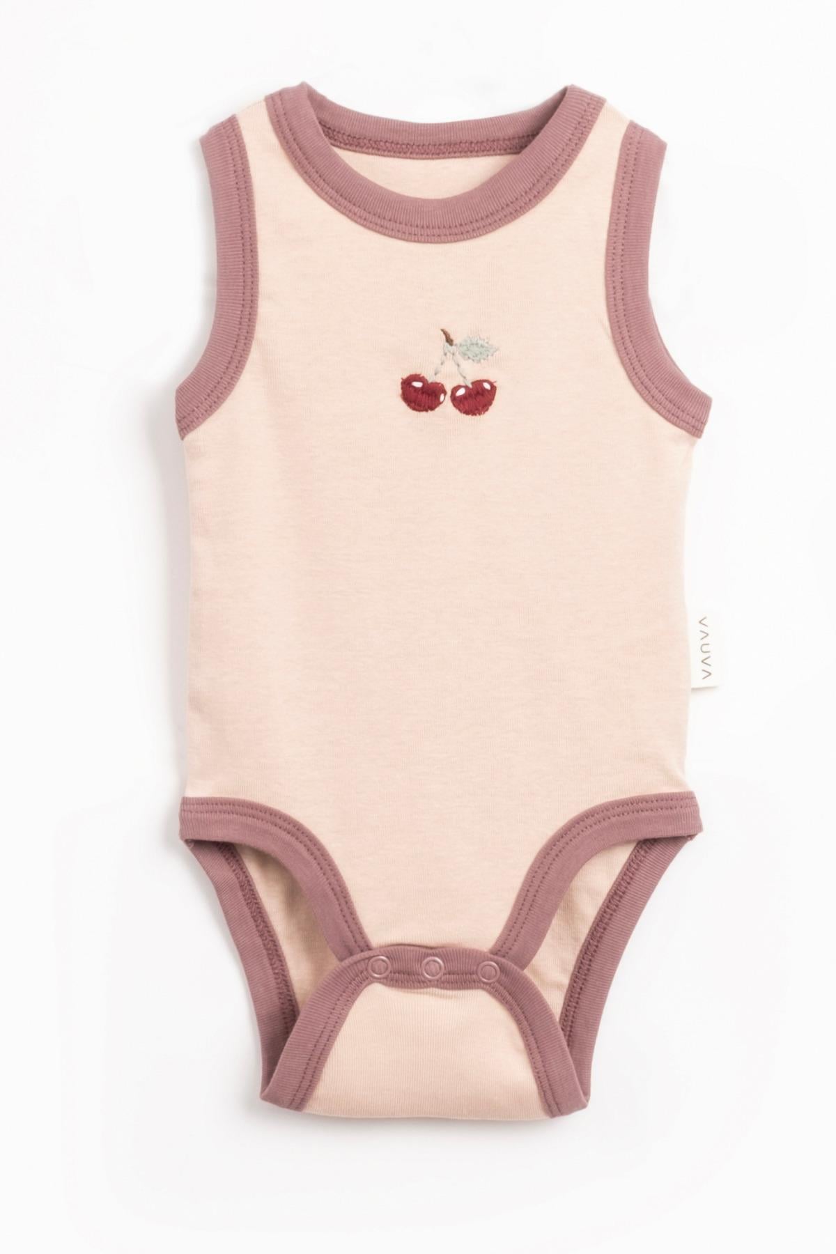 Kız Erkek Bebek Yeni Doğan Bisiklet Yaka Nakışlı Çıtçıtlı Body Zıbın