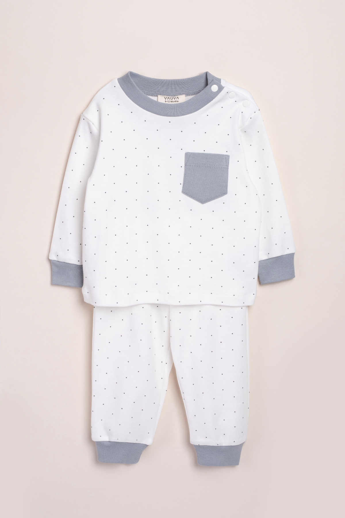 Kız Erkek Pijama Baskılı Cep Detaylı Uzun Kollu Pijama Takımı