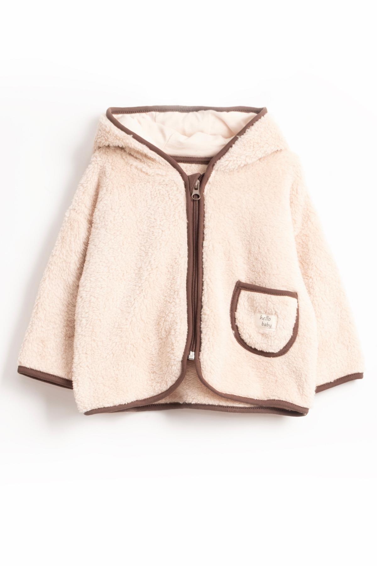 Bebek Polar | Yumuşak, Kalın, Sıcak Tutan | Kapüşonlu / Fermuarlı | Unisex Kışlık Üst