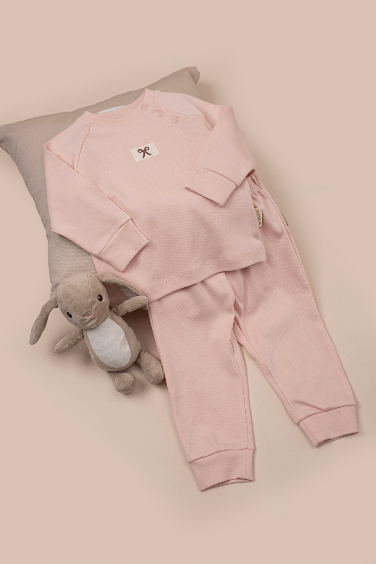 İkili Takım Kız Erkek Bebek Çocuk Nakışlı Pijama Takımı