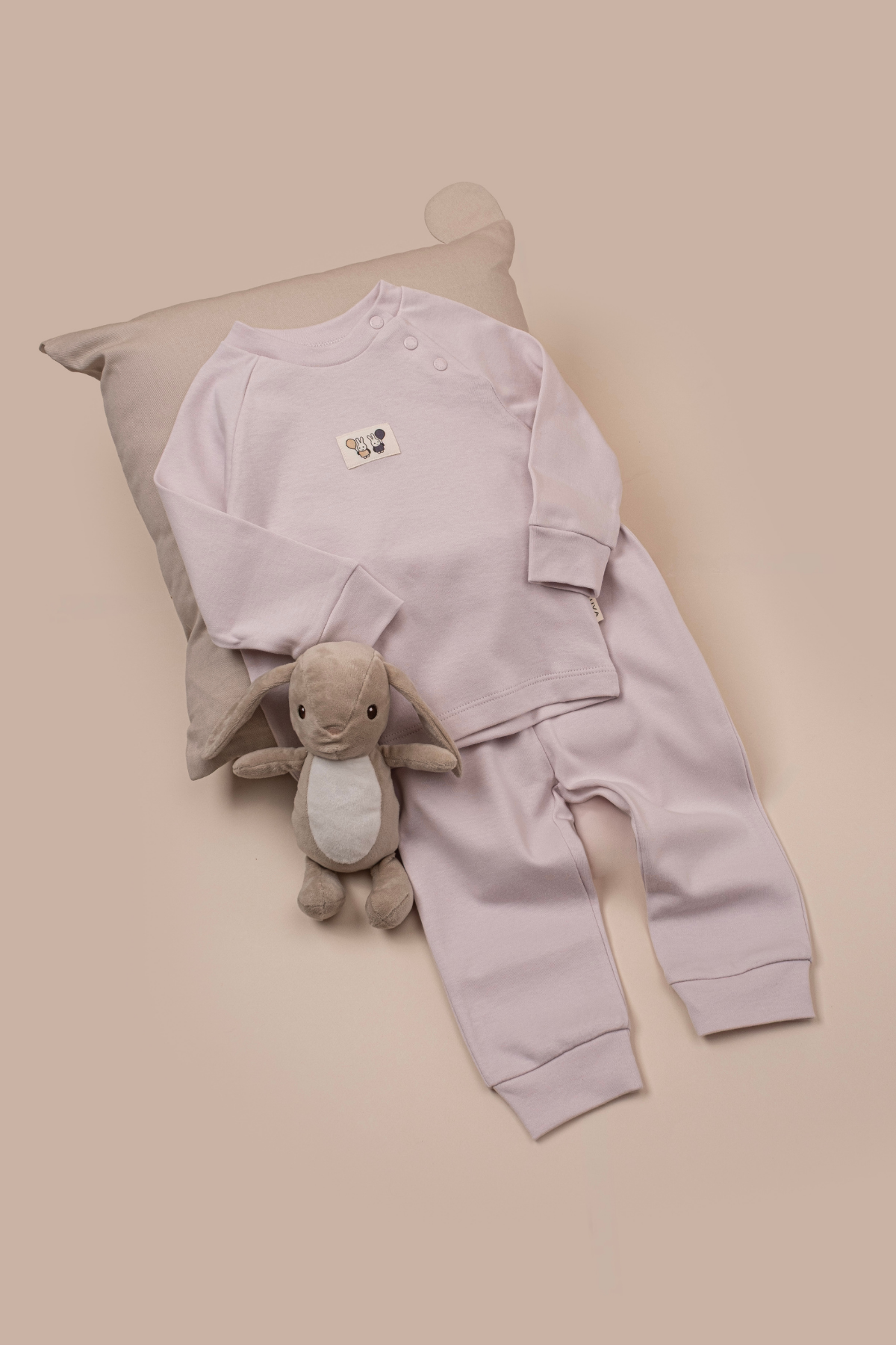 İkili Takım Kız Erkek Bebek Çocuk Nakışlı Pijama Takımı