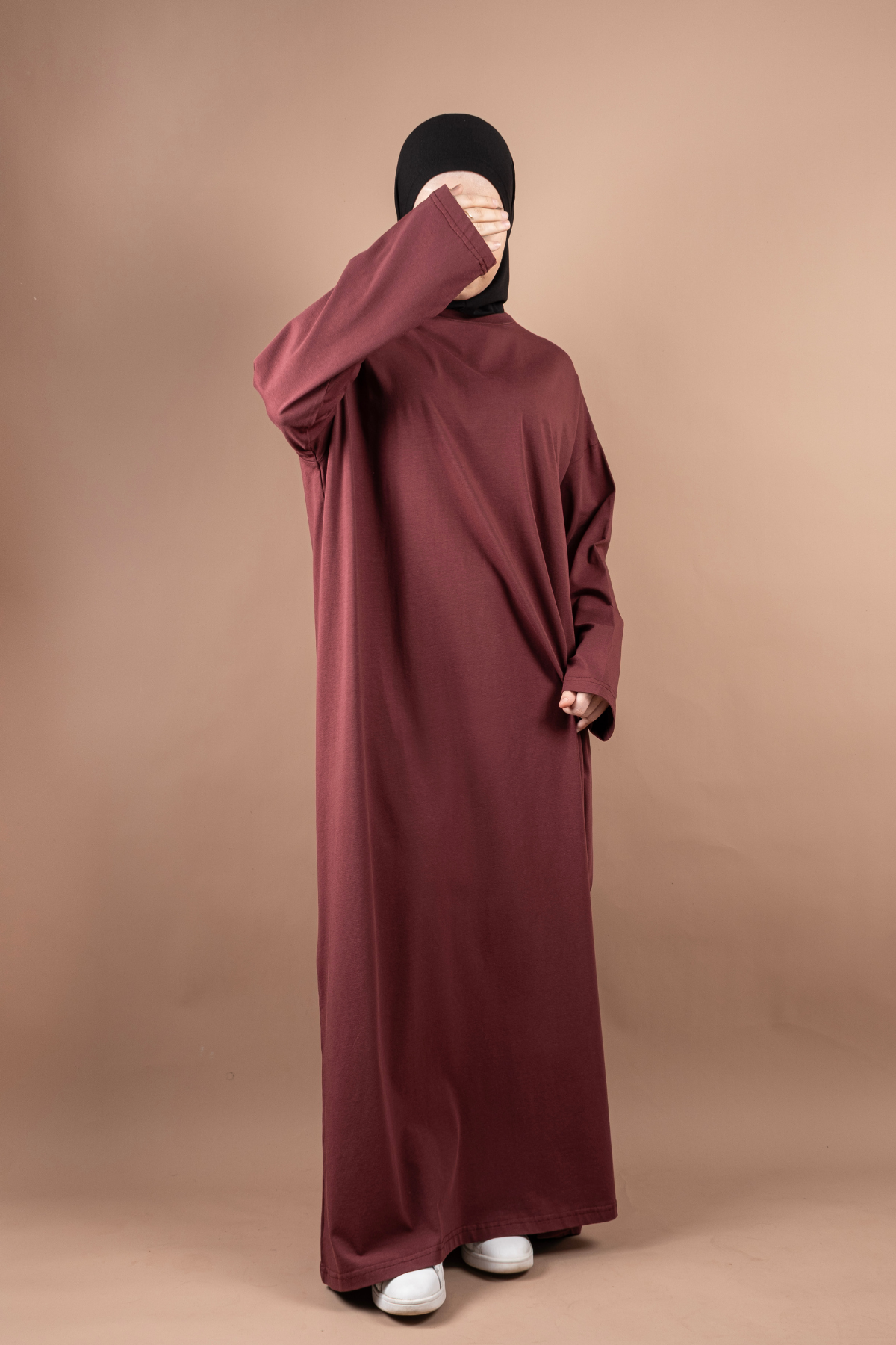 Oversize Uzun %100 Pamuk Rahat Elbise 25566