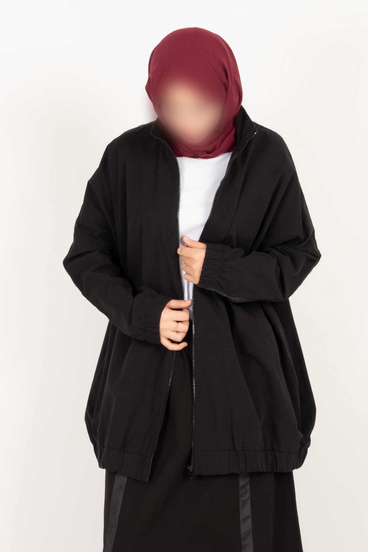 Poplin Ceket Fermuarlı Hırka