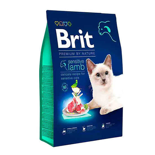  Brit Premium Cat Sensitive Kuzu Etli Yetişkin Kedi Maması 8 KG